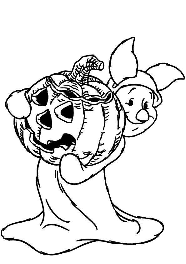 Plansa de colorat cu Halloween 54 113